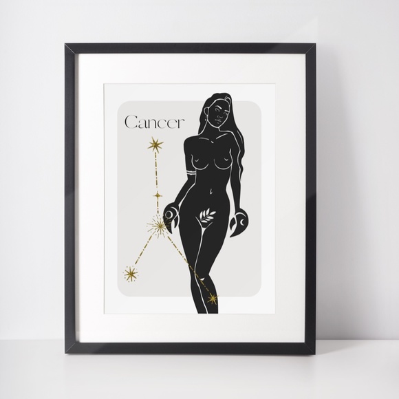Cancer Zodiac Sign Wall Art Print Poster Unframed - Picture 5 of 5